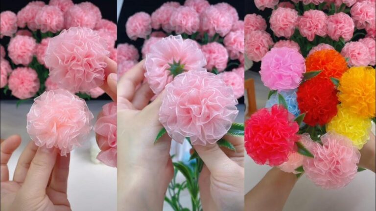 Diese einfache Technik verwandelt Stoffreste in atemberaubende Blumen für dein Zuhause…