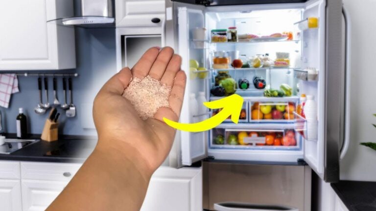 Dieser einfache Trick mit Salz hält deinen Kühlschrank dauerhaft frisch …