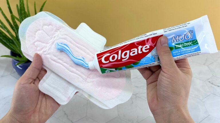 Dieser vergessene Trick verwandelt Damenbinden in wahre Wunderwaffen gegen Flecken…