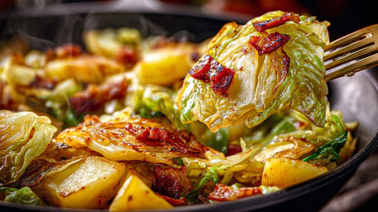 10-Minuten Rezept: Köstlicher Bacon Fried Cabbage aus 100 Jahren Tradition!
