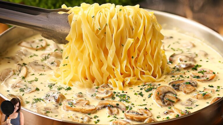 15 Minuten für traumhafte Spaghetti Alfredo – dein einfaches Abendessen!