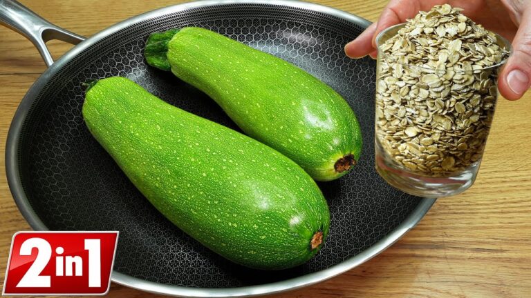 5 Minuten schnelles Zucchini-Oatmeal Abendessen aus einer Pfanne entdecken!