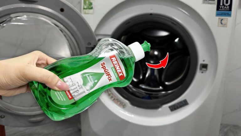 Mach 1 einfache Sache und lass die Waschmaschine strahlen! So geht’s!