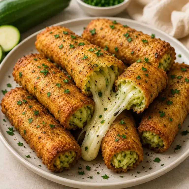 Gefüllte Zucchinisticks mit Mozzarella: Ein einfaches Rezept