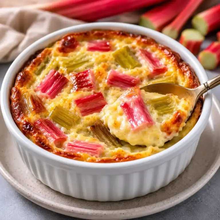 Rhabarber-Clafoutis: Ein einfaches Rezept für den perfekten Genuss