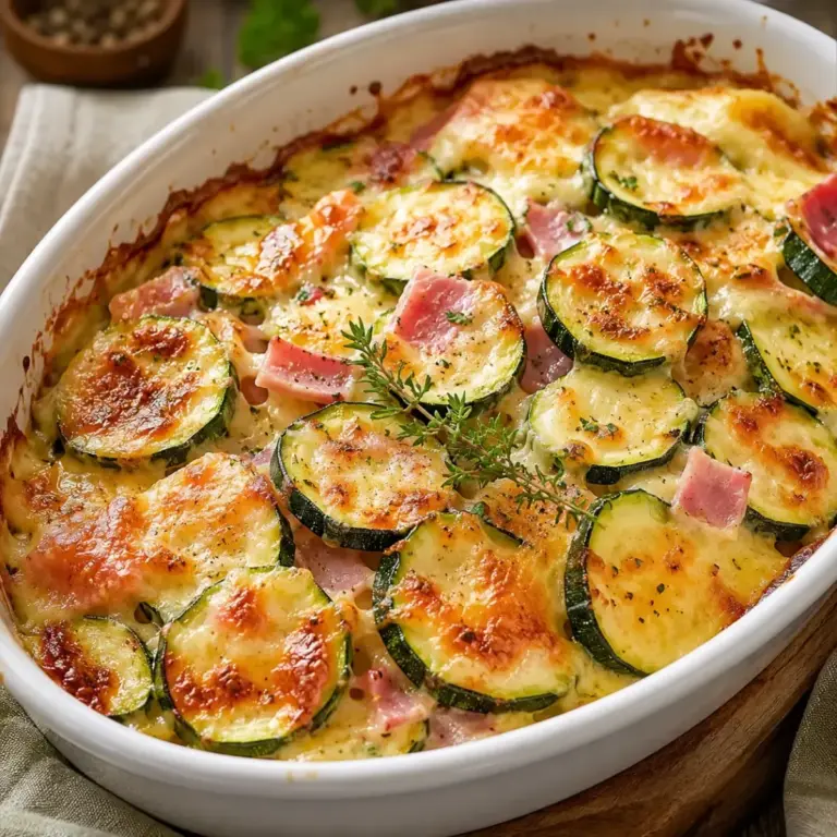 Cremige Zucchini mit Schinken überbacken: So gelingt das perfekte Gericht