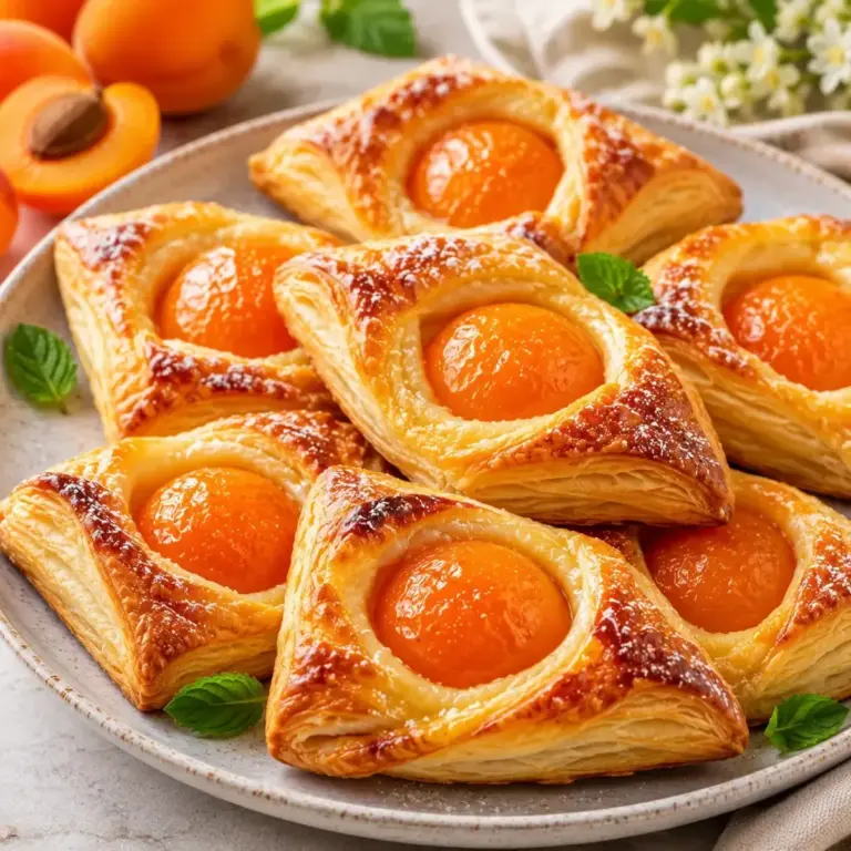 Aprikosen-Feuilletés mit Vanillecreme: Ein himmlisches Rezept