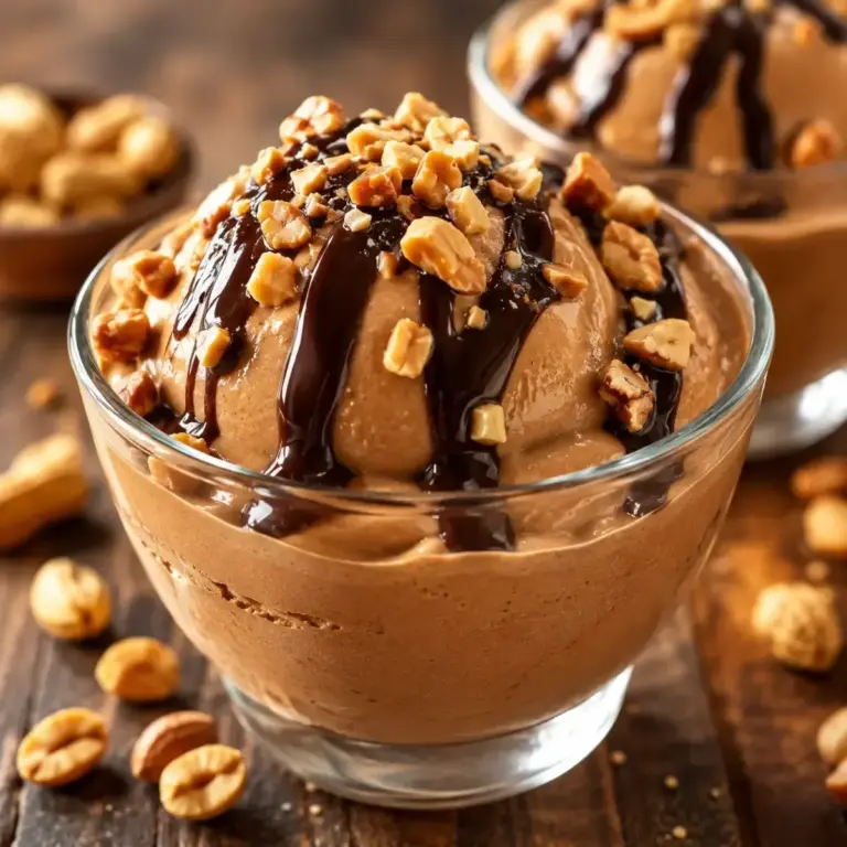 Ultra cremige Schokoladen-Erdnussbutter-Eiscreme selbst gemacht