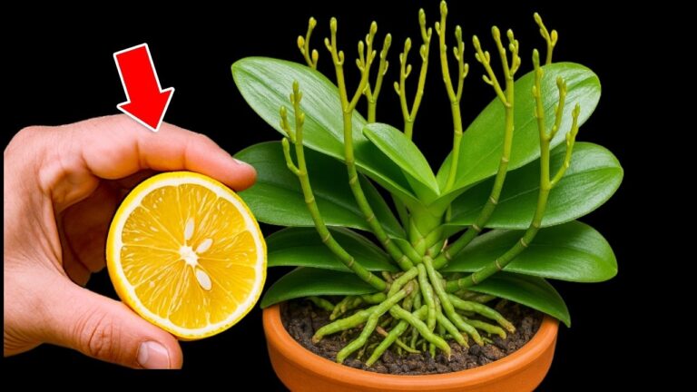 1 Schnitt Zitrone: So bekommst du eine Orchidee mit vielen Wurzeln und neuer Triebe!