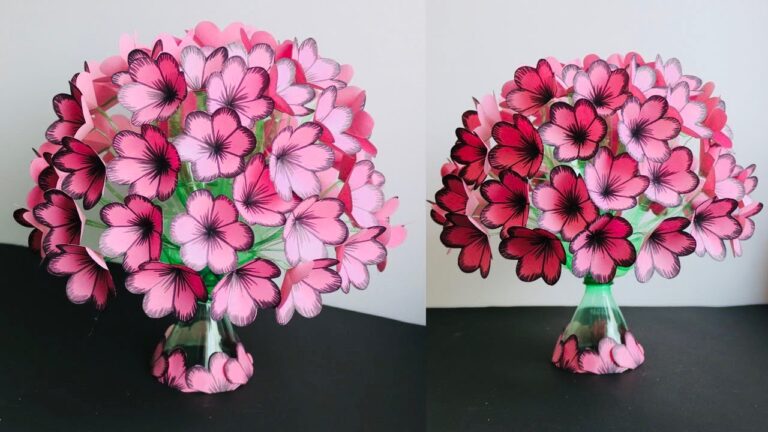 10 kreative Ideen für Blumenvasen aus Plastikflaschen für dein Zuhause