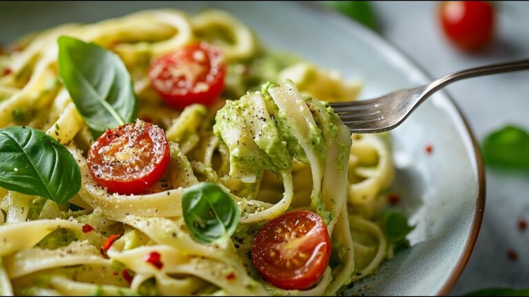 Schnelle 15-Minuten Avocado Pasta: Cremig, frisch und unglaublich lecker!