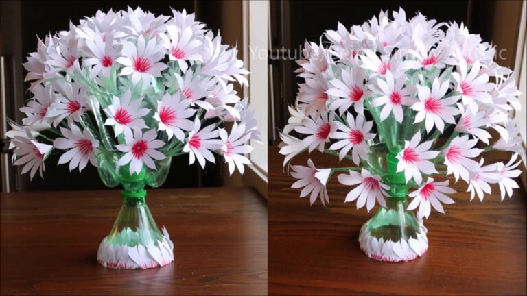 5 kreative Ideen für Blumenvasen aus Plastikflaschen für dein Zuhause