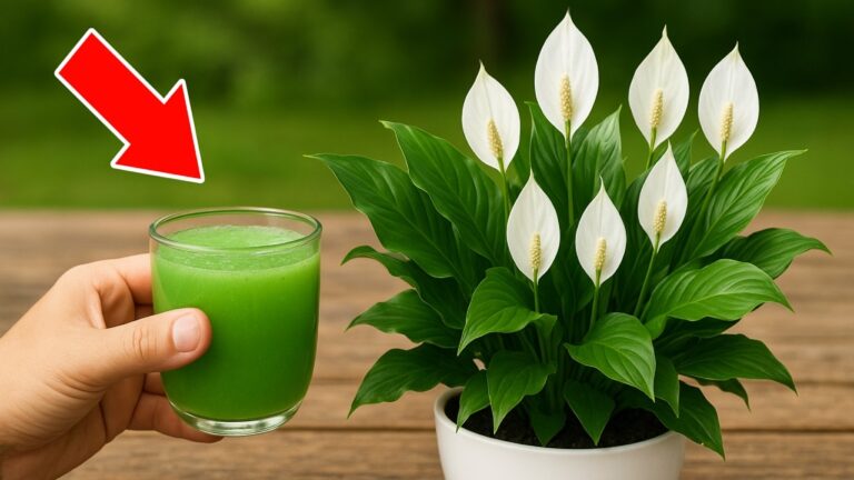 1 Glas für 10x mehr Blüten bei deinem Spathiphyllum – so einfach gelingt’s!