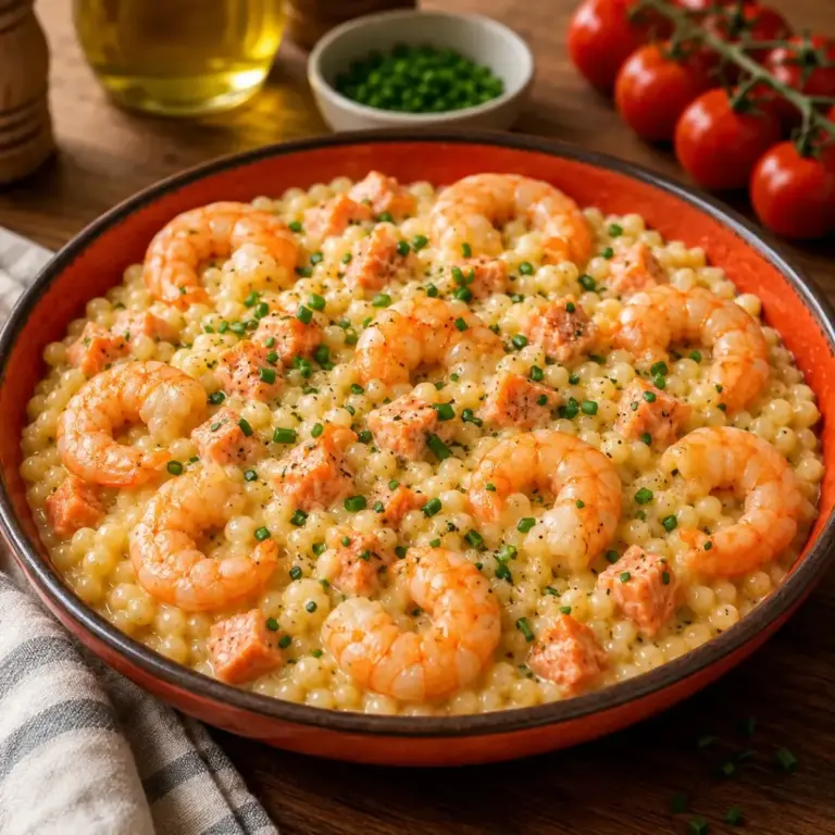 Cremige Perlen von Garnelen und Lachs: So gelingt das Rezept