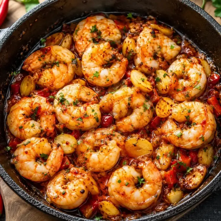 Garnelenpfanne auf spanische Art: Einfache und aromatische Rezeptidee