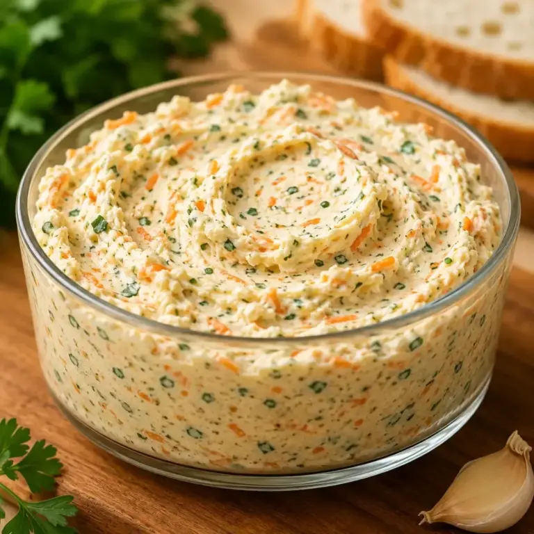 Cremige Karotten-Aufstrich mit frischen Kräutern selbst machen
