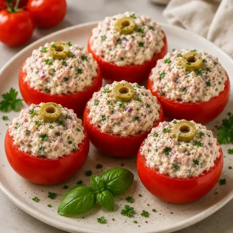 Überbackene Tomaten mit Thunfisch und Frischkäse füllen: So gelingt’s