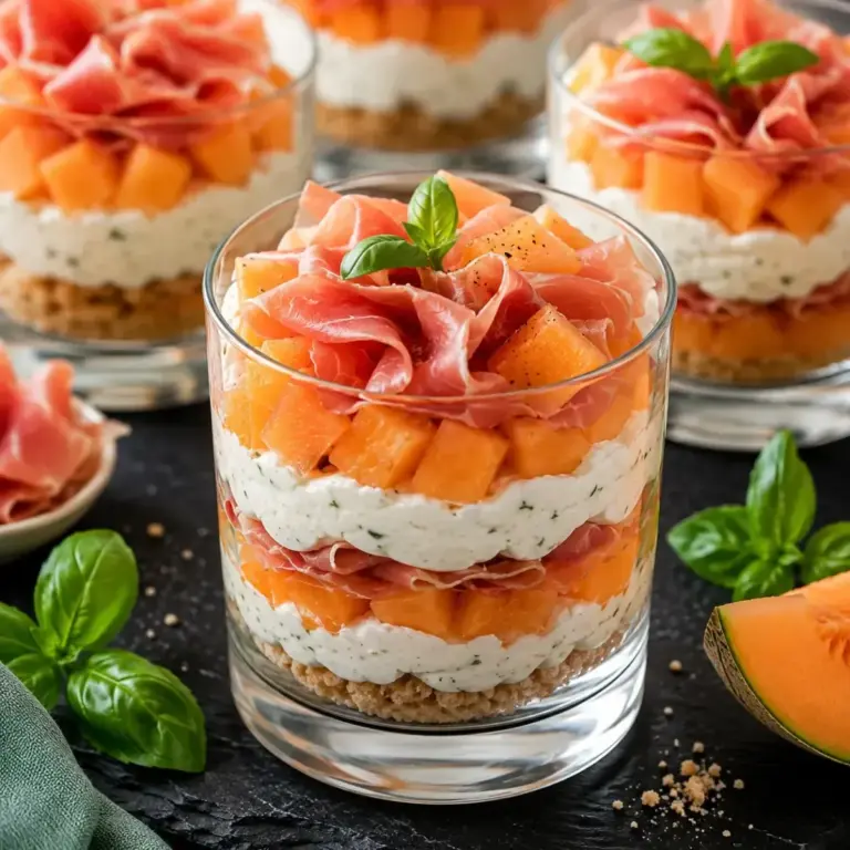 Melonenvorrichtungen mit Rohschinken und frischer Käsecreme: So gelingt’s!