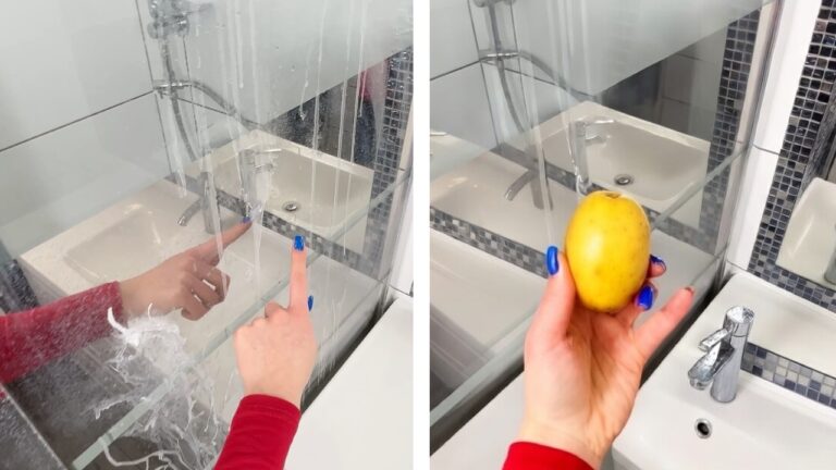 Reibe deine Dusche damit ein und der Kalk verschwindet für Wochen