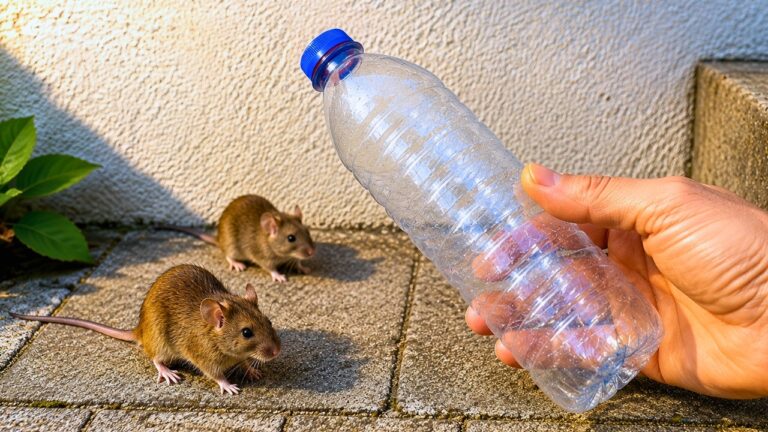 Diese Falle fängt Mäuse in einer Nacht. Eine Flasche reicht