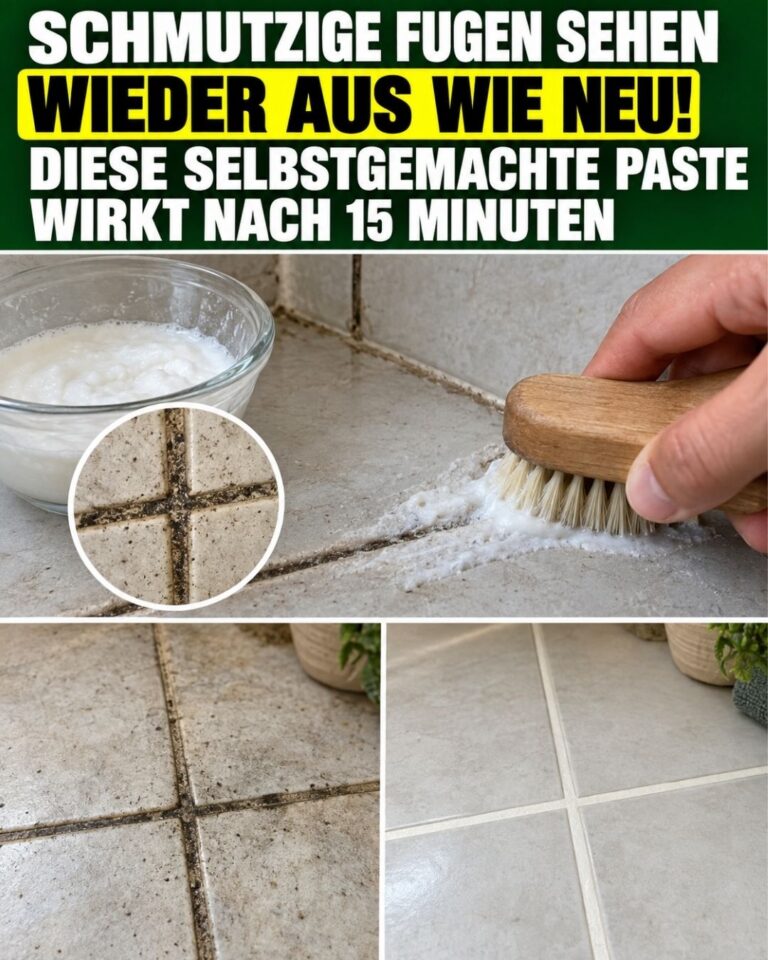 Schmutzige Fugen sehen wieder aus wie neu! Diese selbstgemachte Paste wirkt nach 15 Minuten