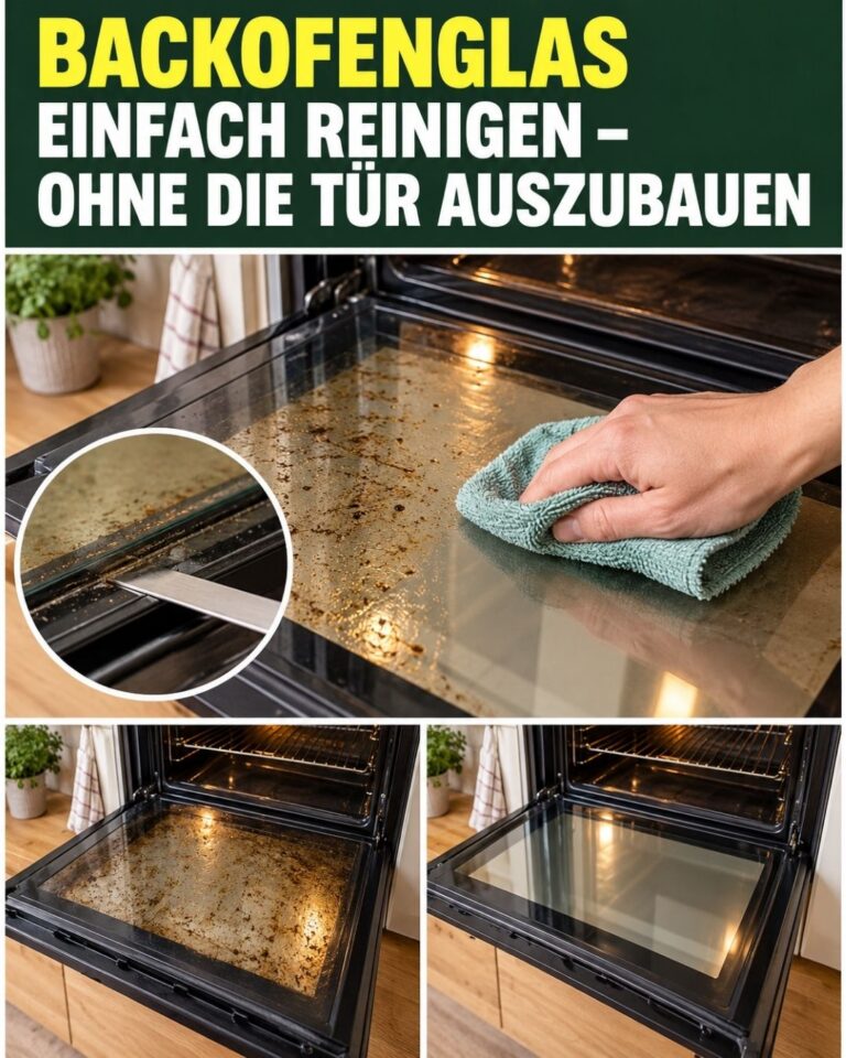 Backofenglas einfach reinigen – ohne die Tür auszubauen