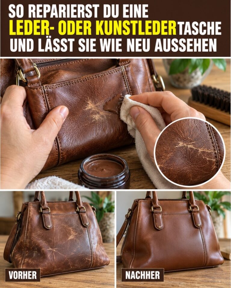 So reparierst du eine Leder- oder Kunstledertasche und lässt sie wie neu aussehen