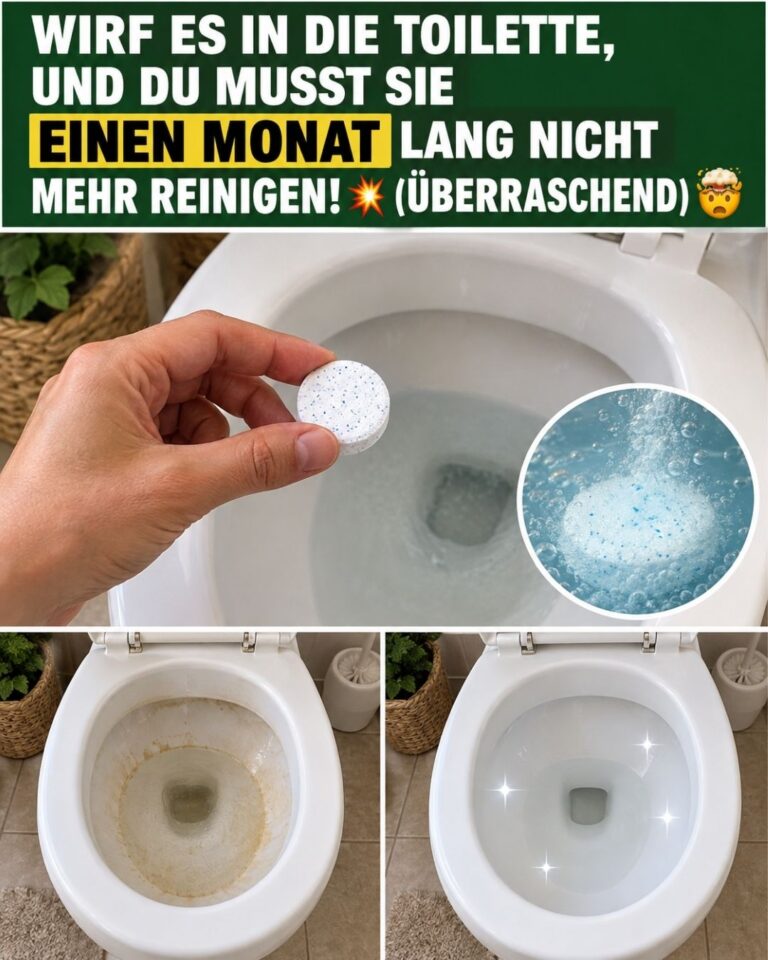 Wirf es in die Toilette, und du musst sie EINEN MONAT lang nicht mehr reinigen! 💥 (ÜBERRASCHEND) 🤯