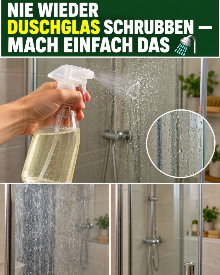 Nie wieder Duschglas schrubben — mach einfach DAS 🚿