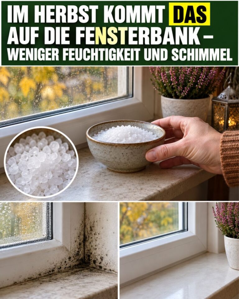 Im Herbst kommt DAS auf die Fensterbank — weniger Feuchtigkeit und Schimmel